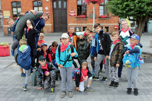 Dzieci z DK Janowo zwiedzają Pomorze