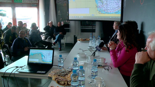 Jastarnia, 27.04.2016, rybacy spotkali się z ministrem gospodarki morskiej