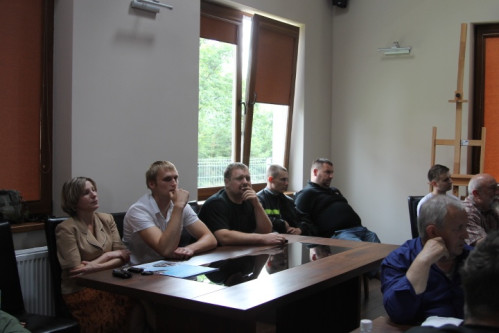 Dr Patrick Moore na spotkaniu w Choczewie