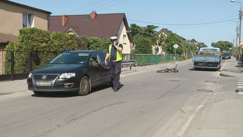 Potrącenie rowerzysty w Wejherowie