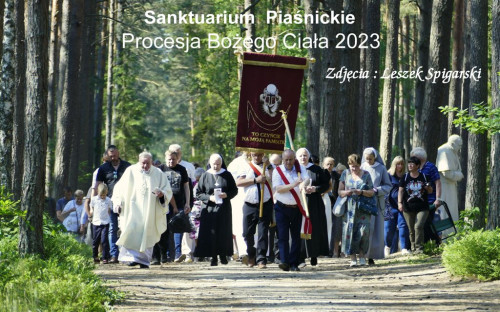 Procesja Bożego Ciała w Sanktuarium Piaśnickim