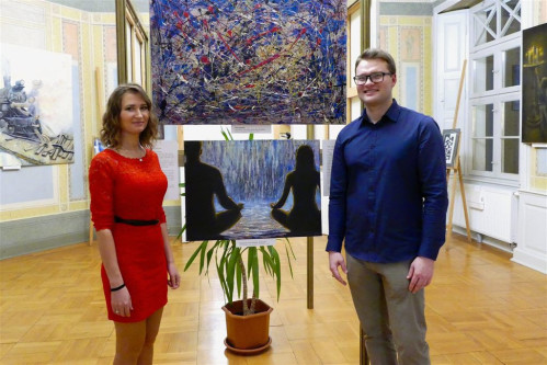Wernisaż Milany i Denisa Khyzhavskich - malarzy z Ukrainy