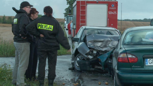 Powiat Pucki: Czołówka między Łebczem a Gnieżdżewem