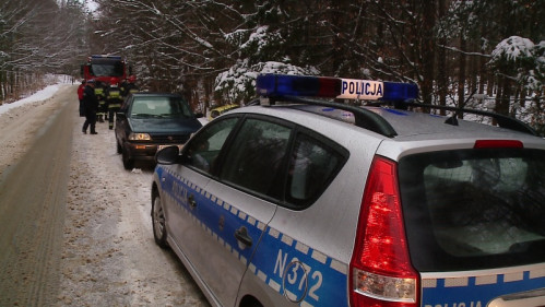 Zbyt szybka jazda skończyła się w rowie