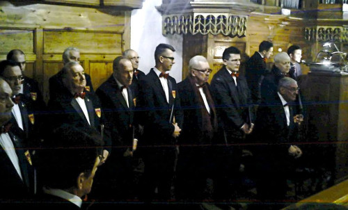 Msza dziękczynna z okazji jubileuszu 95-lecia Chóru Męskiego Harmonia - fot. Leszek Spigarski