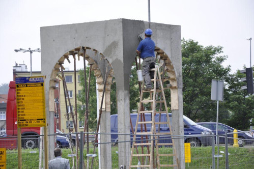 Wejherowo: Budowa Bramy Piaśnickiej