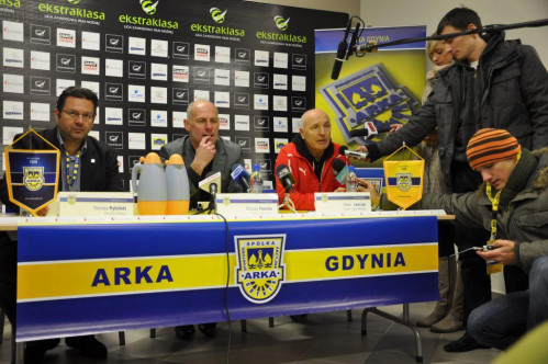 Konferencja po meczu Arka - Śląsk