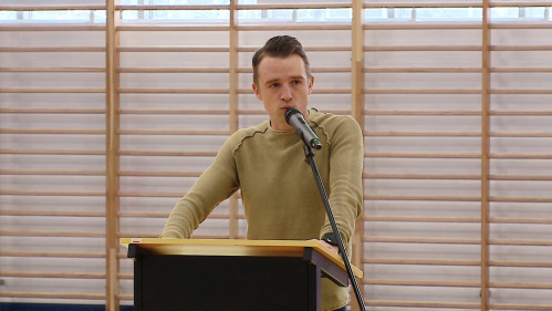 Odsłonięcie tabli Marcina Chabowskiego