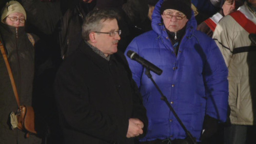 Prezydent Bronisław na obchodach tragedii Grudnia '70 w Gdyni