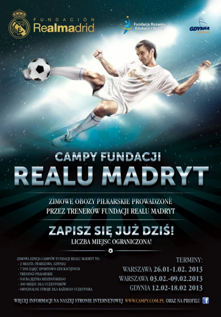 Trwają zapisy na kolejną edycje Campu Realu Madryt w Gdyni