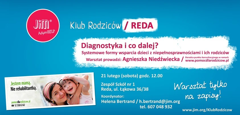Reda: Warsztaty dla rodziców i opiekunów dzieci z autyzmem
