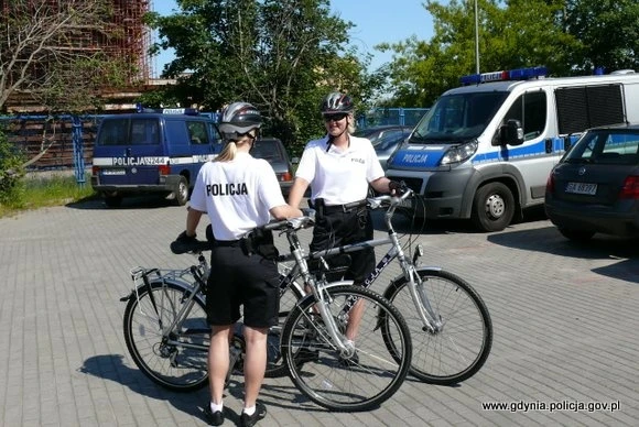 Policja na rowerach w Gdyni