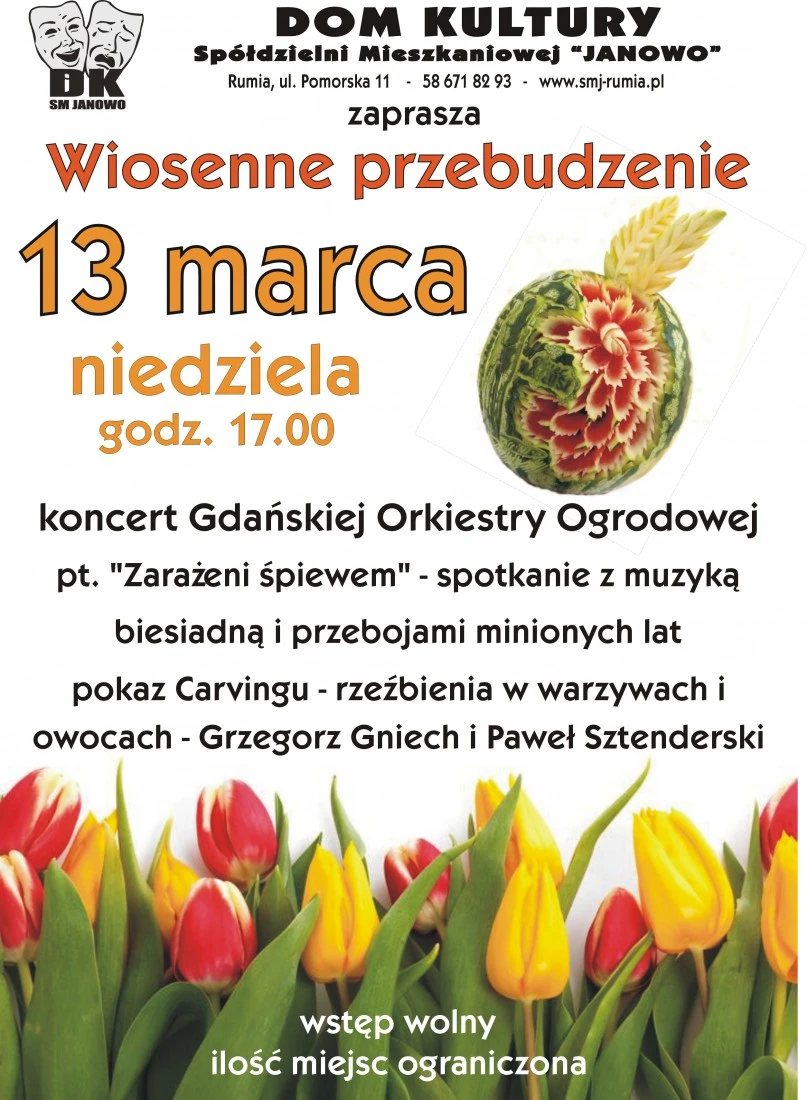 Dom Kultury Janowo zaprasza na Wiosenne Przebudzenie