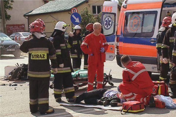 Reda: Wypadek z udziałem skutera