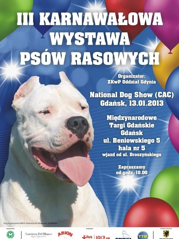 III Karnawałowa Zimowa Wystawa Psów Rasowych  w Gdańsku