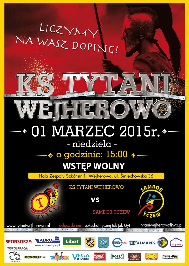 Bojowe nastawienie Tytanów przed niedzielnym meczem