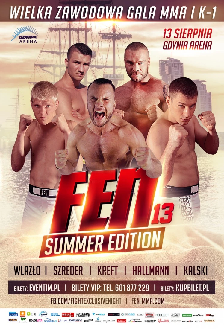 FEN 13 Summer Edition: fighterzy z Trójmiasta w rolach głównych