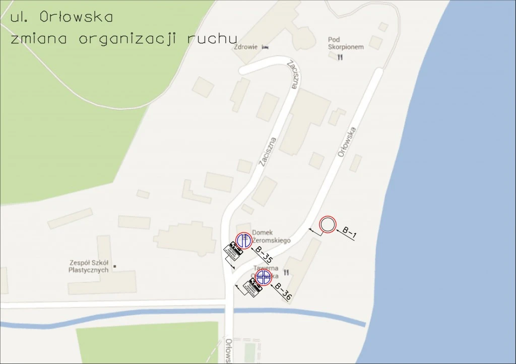 Ulica Orłowska w Gdyni deptakiem