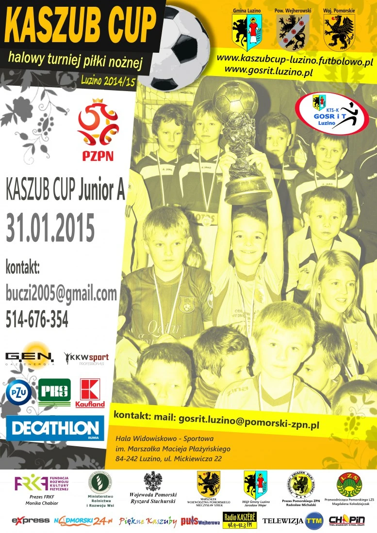 W sobotę w turnieju el professional/Kaszub Cup rywalizować będą Juniorzy A