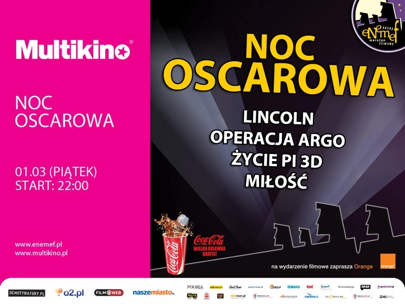 ENEMEF: Noc Oscarowa – 1 marca w Multikinach w Trójmieście