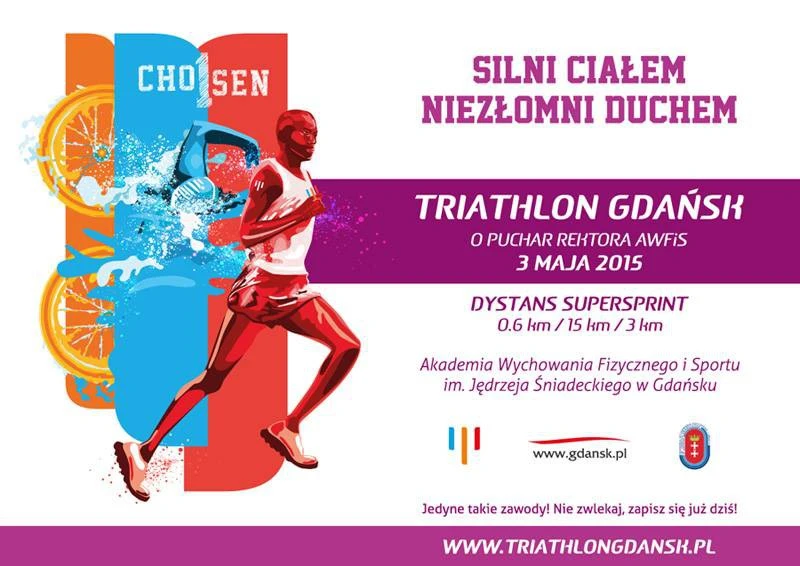Weź udział w Triathlon Gdańsk o Puchar Rektora AWFiS