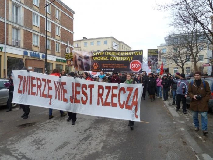 Marsz(nie milczenia) - stop przemocy wobec zwierząt w Gdańsku