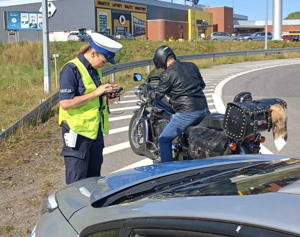 fot. KPP Tczew. Policja prowadziła kontrole w ramach akcji 