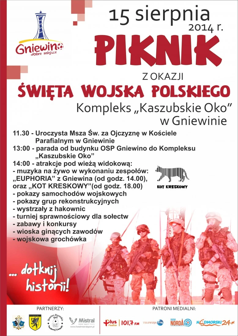 Gniewino: Piknik z okazji Święta Wojska Polskiego