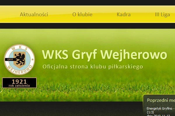 Wejherowo: Nowa strona "żółto-czarnych" już działa