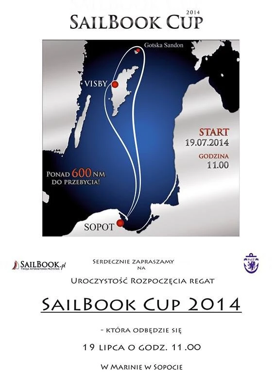 Regaty SailBook Cup 2014 wystartują  z Sopotu