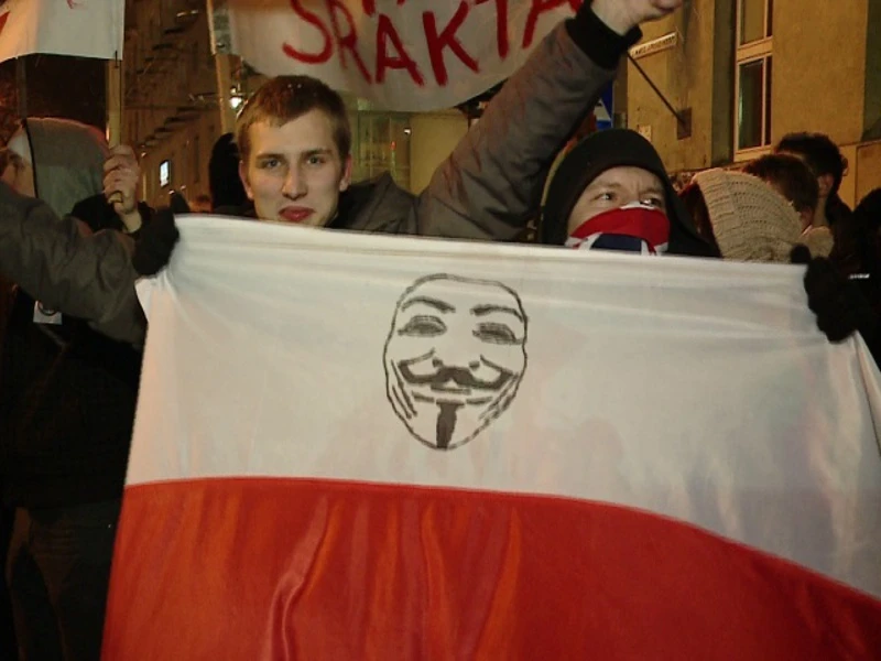 Manifestacja przeciwko ACTA. Utrudnienia w ruchu