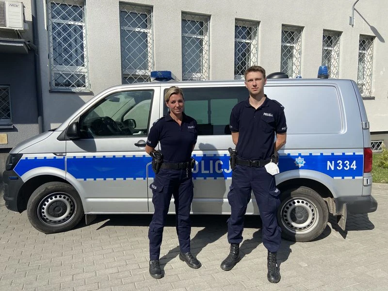 Policjanci, którzy brali udział w akcji. Źródło: KPP w Wejherowie