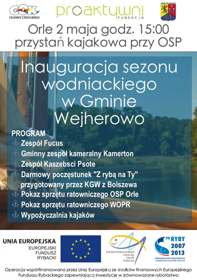 Otwarcie sezonu wodniackiego w gminie Wejherowo