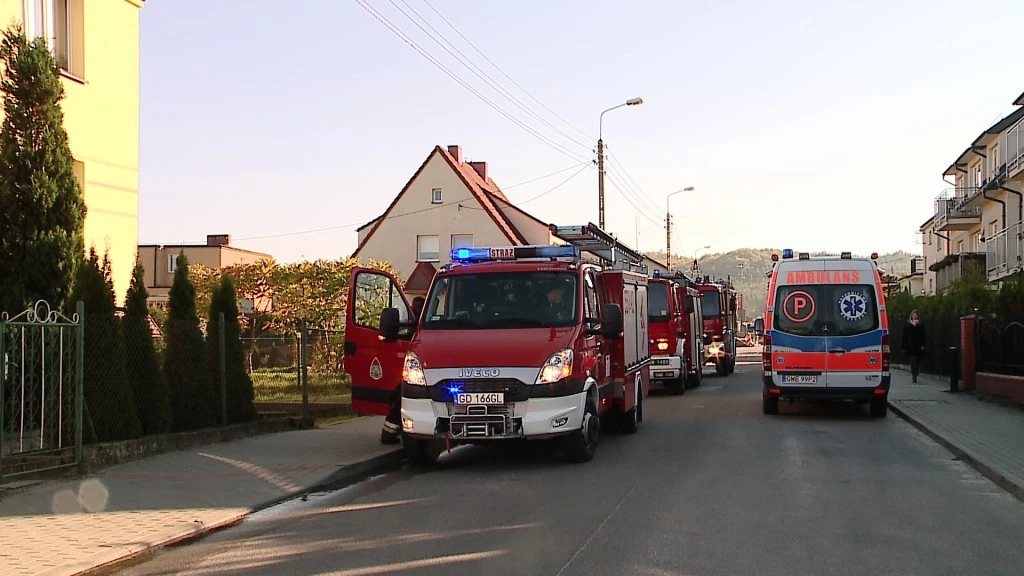 Pożar domu w Wejherowie