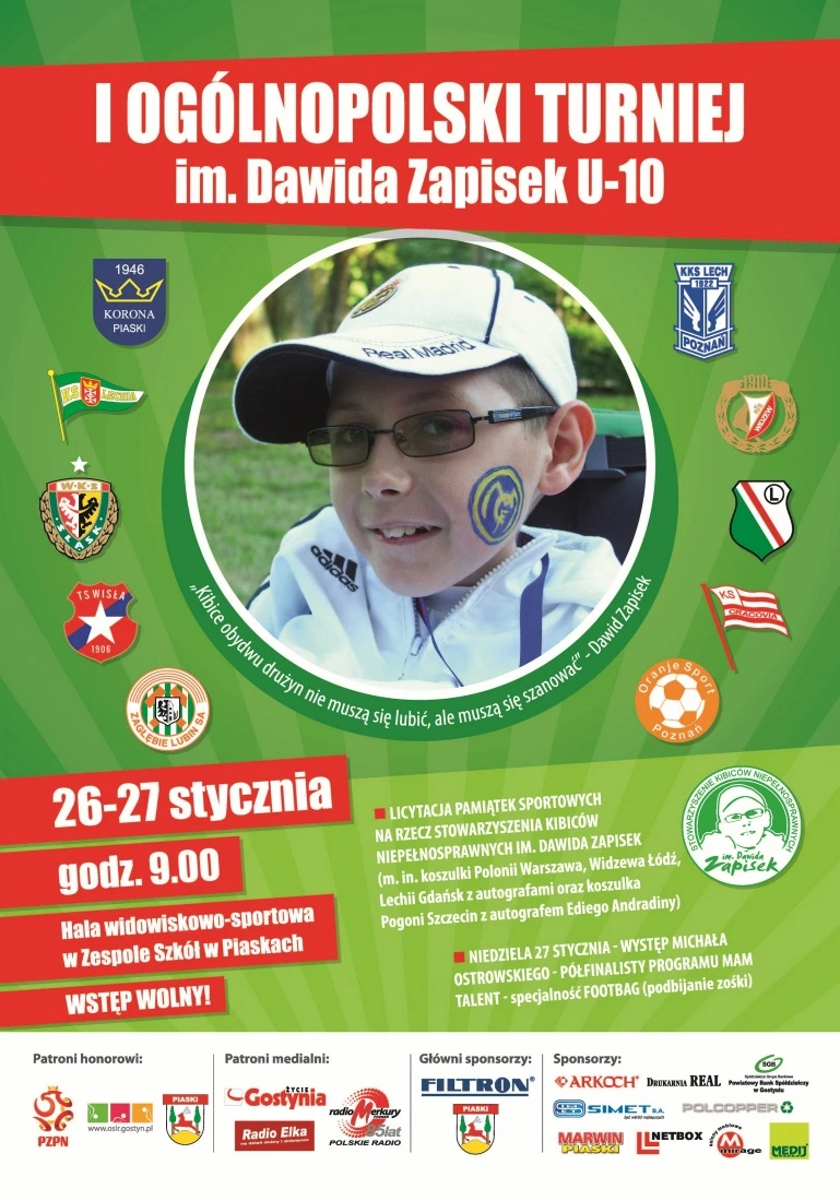 Piłkarski turniej ku pamięci Dawida Zapisek