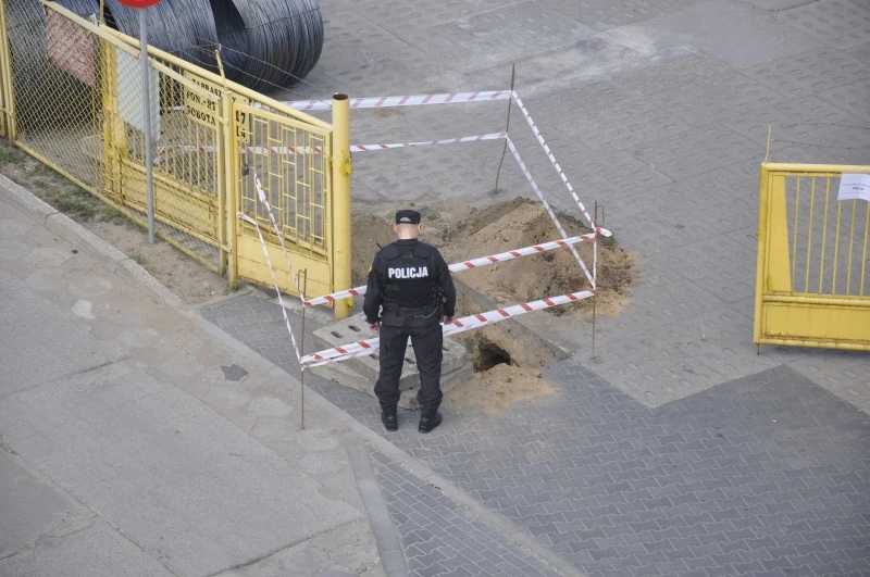 Robotnicy znaleźli wojenne niewybuchy