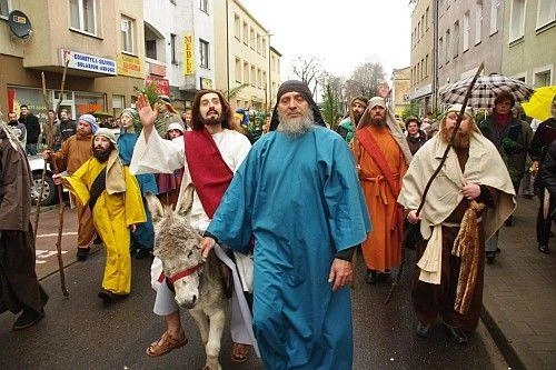 Wejherowo: Inscenizacja wjazdu Chrystusa do Jerozolimy