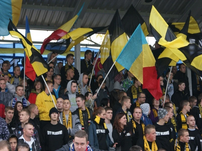 Kibice na meczu Gryf Orlex - Legia Warszawa