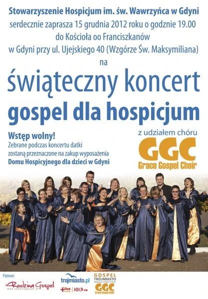 Świąteczny koncert Gospel dla Hospicjum