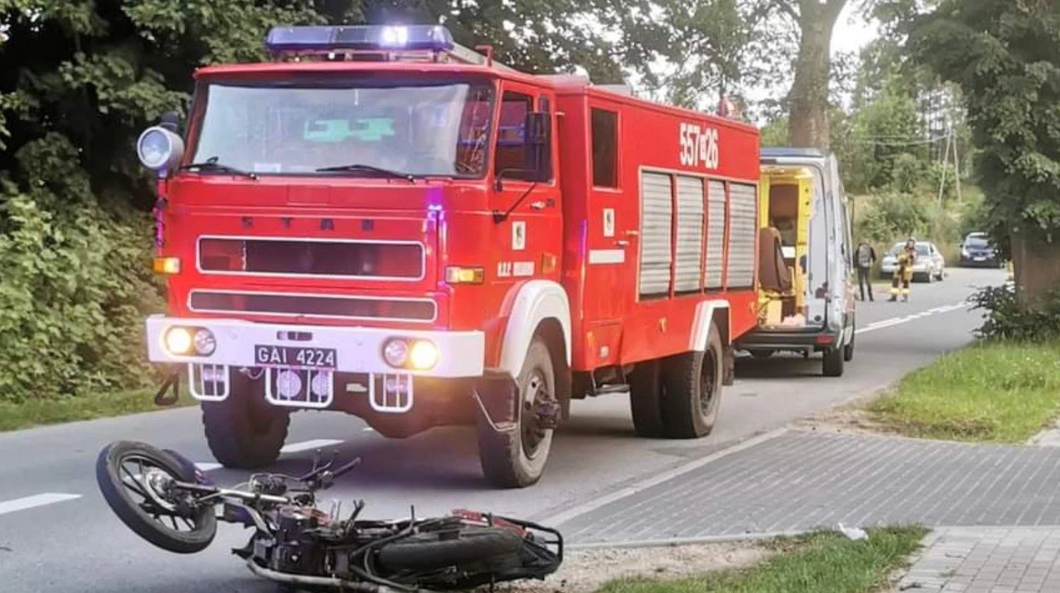 Fot. zrzutka.pl/ obecny wóz OSP Milwino 