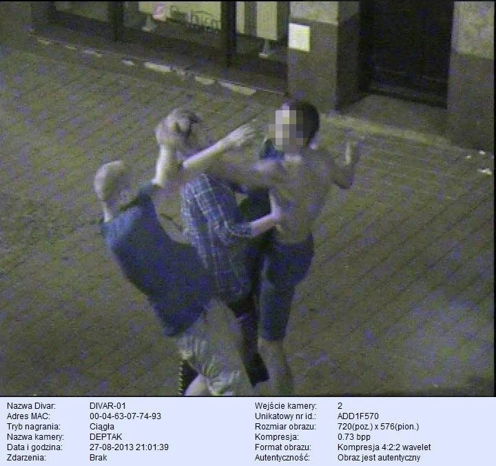 Chuligan na wejherowskim deptaku