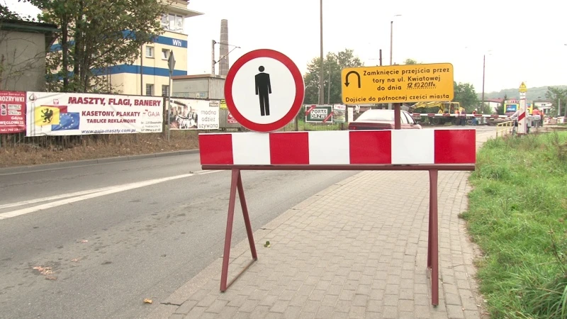 Remont na Kwiatowej. Przejazd PKP zamknięty