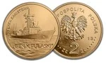 Fregata rakietowa „Gen. K. Pułaski”  na monecie