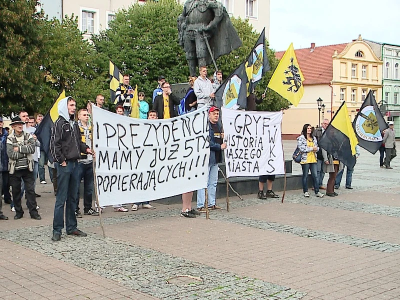 Manifestowali w obronie Gryfa Orlex