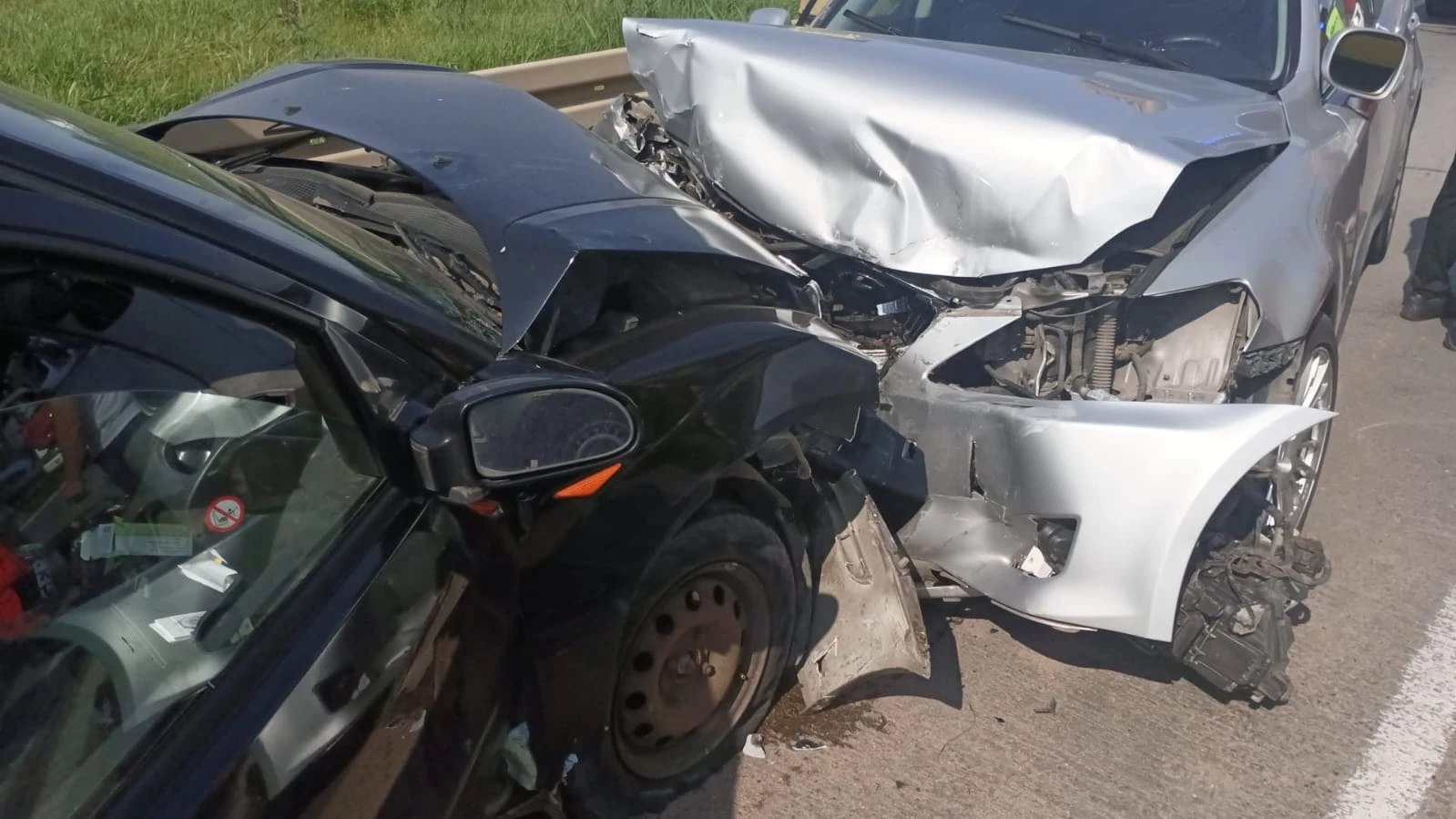 Wypadek w Mrzezinie. Zderzyły się dwie osobówki. Są poszkodowani