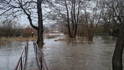 Wylała rzeka Reda/fot. nadesłane