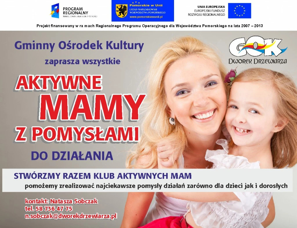 Jesteś mamą? Masz pomysł na zajęcia z dziećmi? Zgłoś się do GOK-u