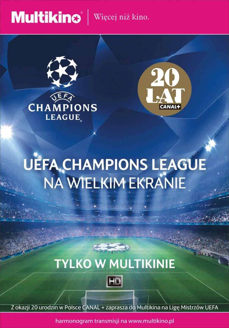 KONKURS! Liga Mistrzów UEFA – ćwierćfinały na wielkim ekranie