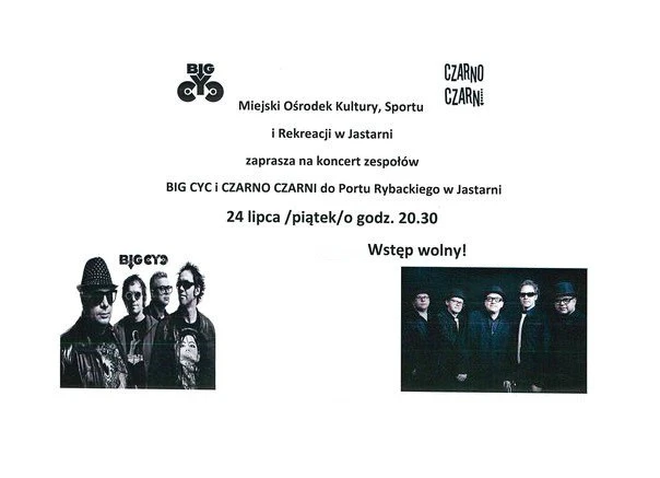 Big Cyc i Czarno-Czarni w Jastarni
