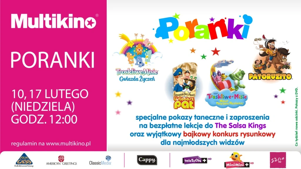 Atrakcje na Porankach dla najmłodszych w Multikinie w Rumi